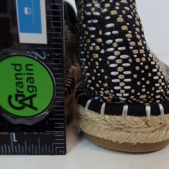 Universal Thread Carly Womens Black Woven Espadrille Flat Slip on 9.5 - Picture 13 of 13